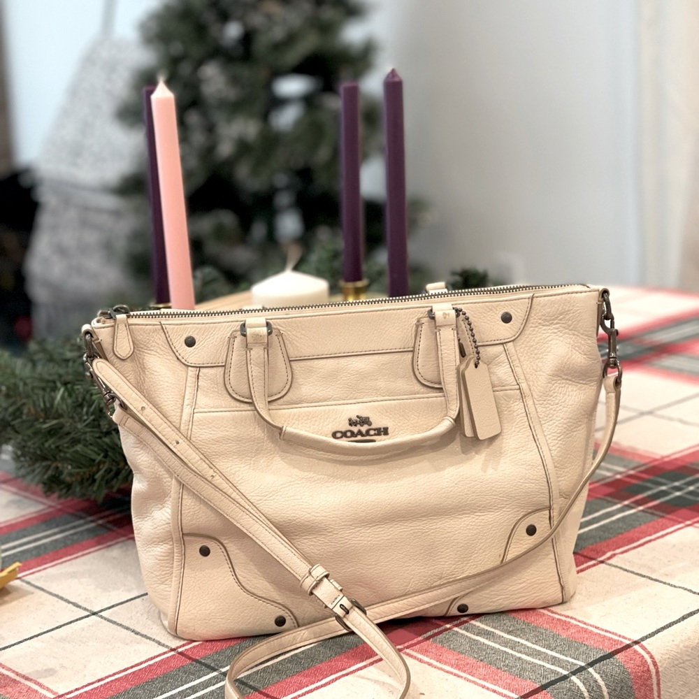 White Coach Bag